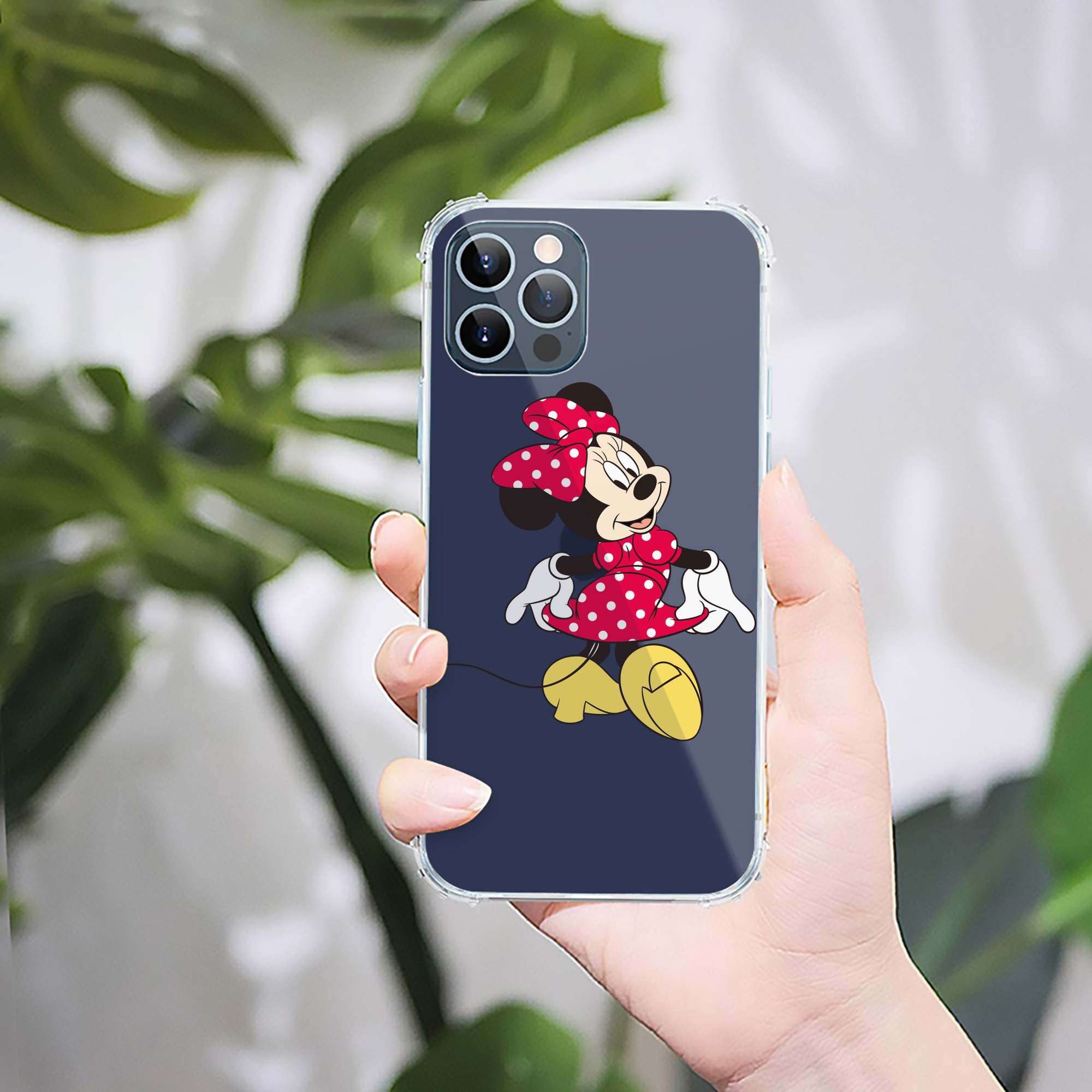 （画像用） ミッキーマウス Mickey Mouse 【iPhone 12シリーズ対応】透明スマホケース（クリアソフトケース）